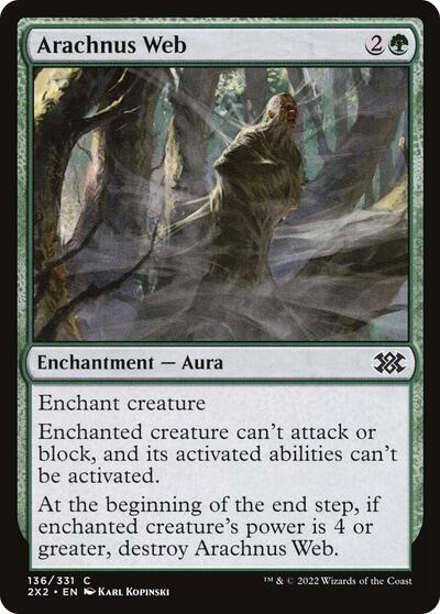Arachnus Web (2X2) #136 Common (Foil Lightly Played) Double Masters 2022 Magic: The Gathering: 2022