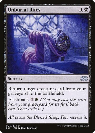 Unburial Rites (2X2) #95 Uncommon (Lightly Played) Double Masters 2022 Magic: The Gathering: 2022