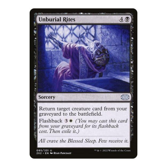 Unburial Rites (2X2) #95 Uncommon Double Masters 2022 Magic: The Gathering: 2022