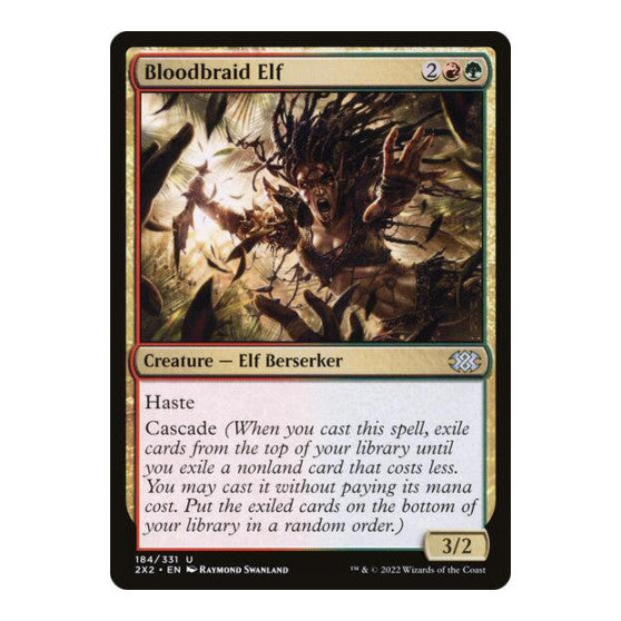 Bloodbraid Elf (2X2) #184 Uncommon (Foil Lightly Played) Double Masters 2022 Magic: The Gathering: 2022
