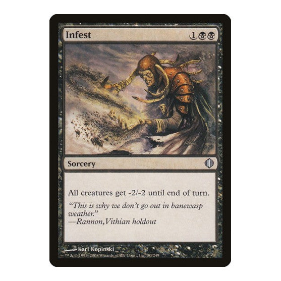 Infest (ALA) #80 Uncommon (Moderately Played) Shards of Alara Magic: The Gathering: 2008