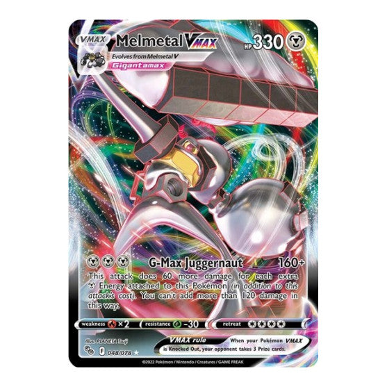 Melmetal VMAX (PGO) #048/078 Ultra Rare Pokemon GO Pokemon: 2022