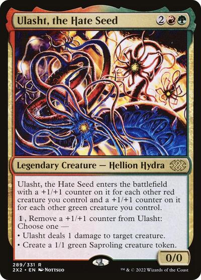 Ulasht the Hate Seed (2X2) #289 Rare (Lightly Played) Double Masters 2022 Magic: The Gathering: 2022