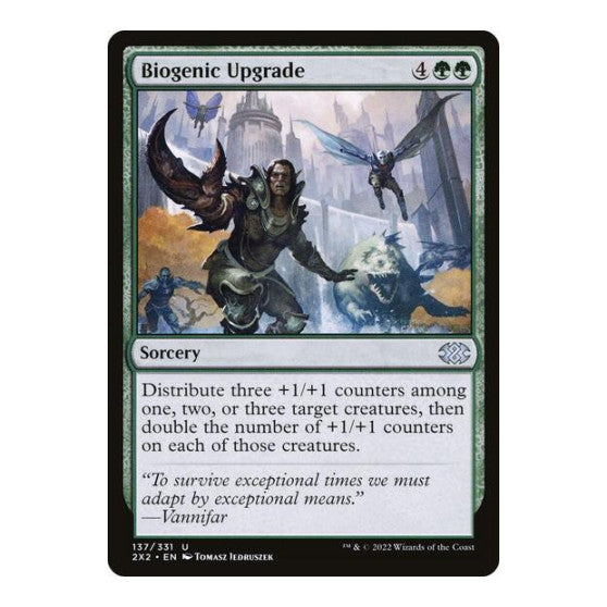 Biogenic Upgrade (2X2) #137 Uncommon (Foil Lightly Played) Double Masters 2022 Magic: The Gathering: 2022