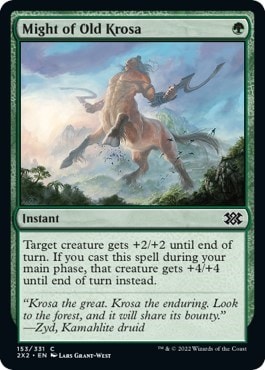 Might of Old Krosa (2X2) #153 Common (Moderately Played) Double Masters 2022 Magic: The Gathering: 2022