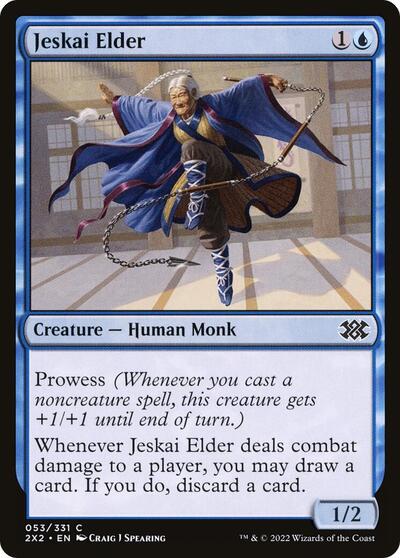 Jeskai Elder (2X2) #53 Common (Foil Lightly Played) Double Masters 2022 Magic: The Gathering: 2022