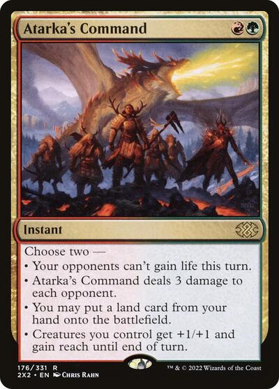 Atarkas Command (2X2) #176 Rare (Near Mint) Double Masters 2022 Magic: The Gathering: 2022