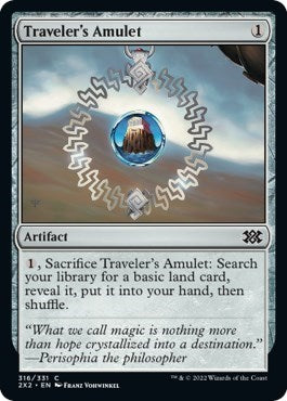 Travelers Amulet (2X2) #316 Common (Foil Lightly Played) Double Masters 2022 Magic: The Gathering: 2022