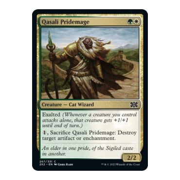 Qasali Pridemage (2X2) #267 Common (Foil Lightly Played) Double Masters 2022 Magic: The Gathering: 2022