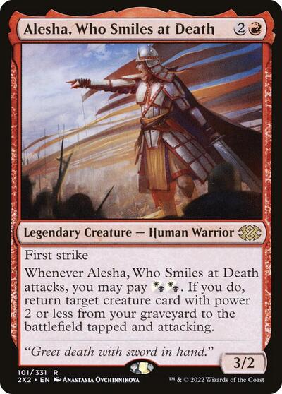 Alesha Who Smiles at Death (2X2) #101 Rare (Lightly Played) Double Masters 2022 Magic: The Gathering: 2022