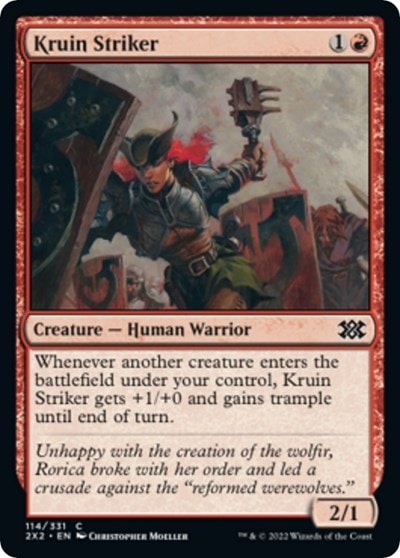 Kruin Striker (2X2) #114 Common (Lightly Played) Double Masters 2022 Magic: The Gathering: 2022
