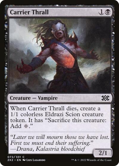 Carrier Thrall (2X2) #72 Common (Foil Lightly Played) Double Masters 2022 Magic: The Gathering: 2022