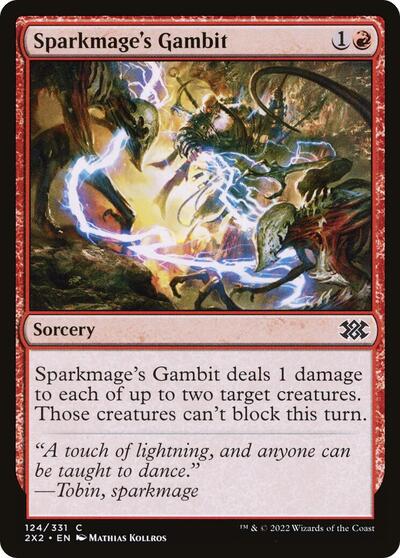 Sparkmages Gambit (2X2) #124 Common (Lightly Played) Double Masters 2022 Magic: 2022