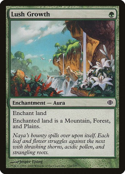 Lush Growth (ALA) #136 Common Shards of Alara Magic: 2008