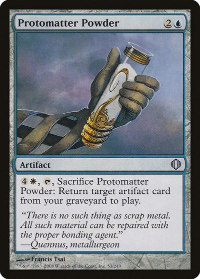 Protomatter Powder (ALA) #53 Uncommon (Heavily Played) Shards of Alara Magic: 2008