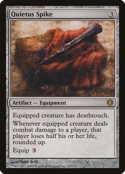 Quietus Spike (ALA) #217 Rare (Moderately Played) Shards of Alara Magic: The Gathering: 2008