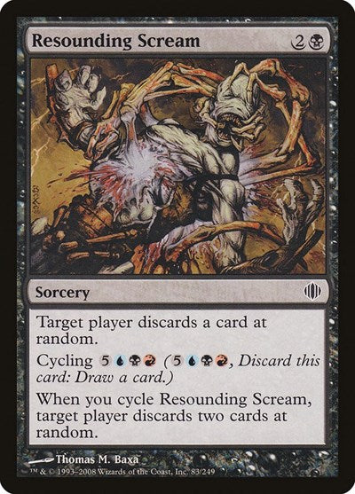 2008 Magic: Shards of Alara (ALA) - Resounding Scream (#83, Common)