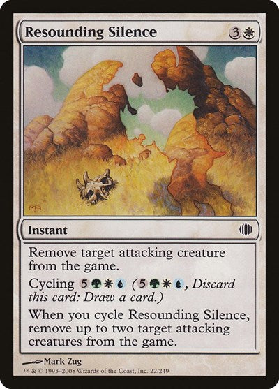 Resounding Silence (ALA) #22 Common Shards of Alara Magic: The Gathering: 2008