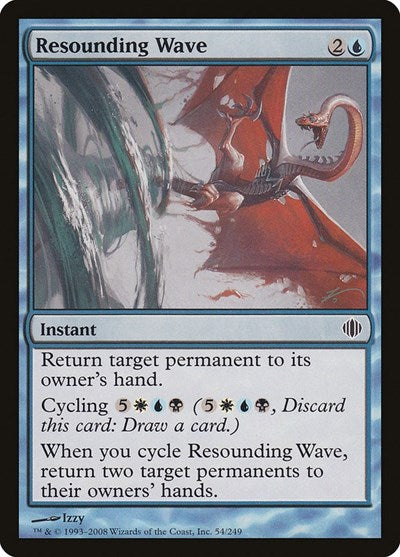 Resounding Wave (ALA) #54 Common Shards of Alara Magic: The Gathering: 2008