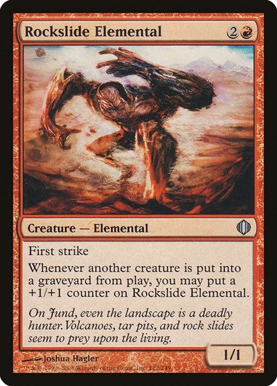 Rockslide Elemental (ALA) #112 Uncommon (Moderately Played) Shards of Alara Magic: The Gathering: 2008