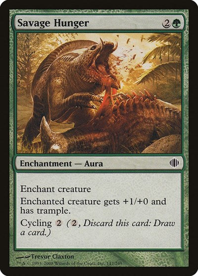 Savage Hunger (ALA) #147 Common Shards of Alara Magic: The Gathering: 2008