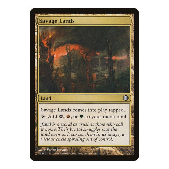 Savage Lands (ALA) #228 Uncommon (Lightly Played) Shards of Alara Magic: The Gathering: 2008