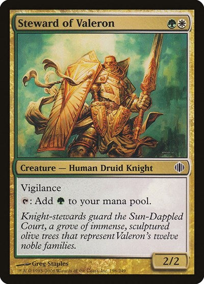 Steward of Valeron (ALA) #198 Common Shards of Alara Magic: 2008