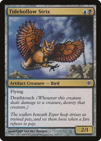 Tidehollow Strix (ALA) #203 Common (Moderately Played) Shards of Alara Magic: 2008