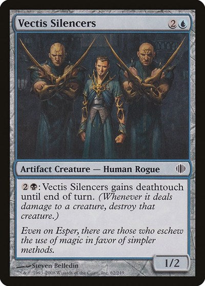 Vectis Silencers (ALA) #62 Common Shards of Alara Magic: The Gathering: 2008