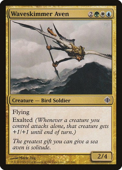 Waveskimmer Aven (ALA) #207 Common (Moderately Played) Shards of Alara Magic: The Gathering: 2008
