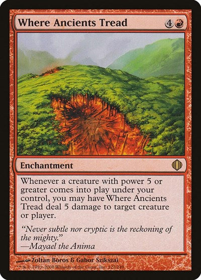 Where Ancients Tread (ALA) #122 Rare (Damaged) Shards of Alara Magic: The Gathering: 2008