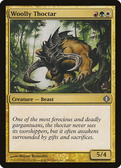Woolly Thoctar (ALA) #209 Uncommon (Moderately Played) Shards of Alara Magic: The Gathering: 2008