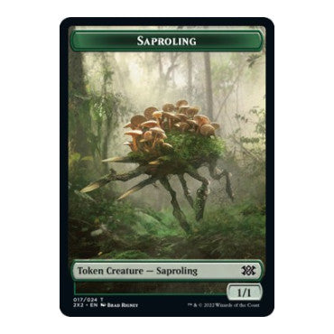 Saproling // Eldrazi Scion Double-Sided Token (2X2) #17 // 1 T (Foil Near Mint) Double Masters 2022 Magic: The Gathering: 2022