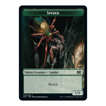 Spider // Eldrazi Scion Double-Sided Token (2X2) #18 // 1 T (Foil Near Mint) Double Masters 2022 Magic: The Gathering: 2022