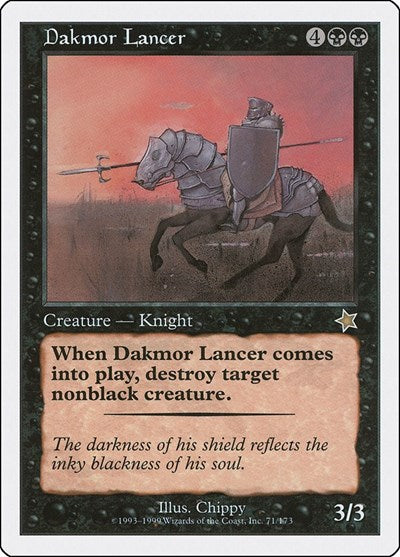 Dakmor Lancer (S99) #71 Rare (Lightly Played) Starter 1999 Magic: The Gathering: 1999