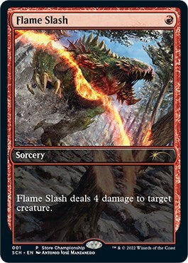 Flame Slash (GAME) #1 P (Lightly Played) Game Day & Store Championship Promos Magic: 2026