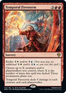 Temporal Firestorm (DMU) #147 Rare (Lightly Played) Dominaria United Magic: The Gathering: 2022