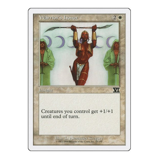 Warrior's Honor (6ED) #53 Common Classic Sixth Edition Magic: The Gathering: 1999