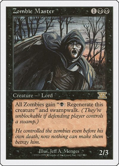 Zombie Master (6ED) #162 Rare (Lightly Played) Classic Sixth Edition Magic: 1999