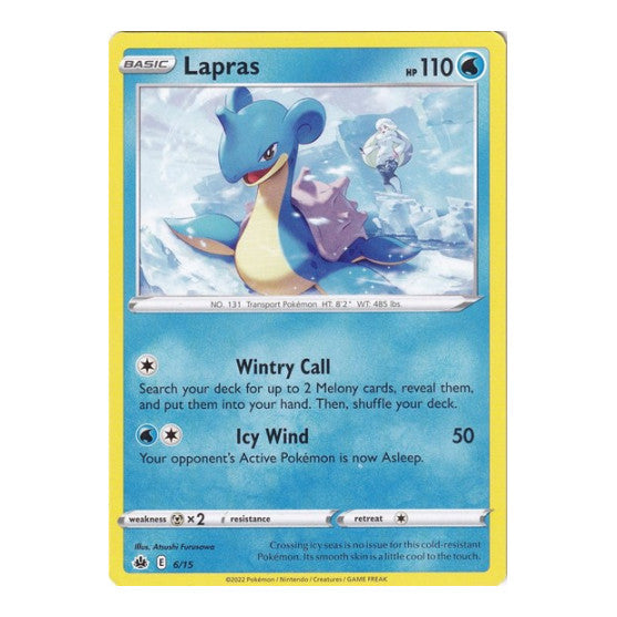 Lapras - 6/15 (M22) #006/015 Promo (Lightly Played) McDonald's Promos 2022 Pokemon: 2022