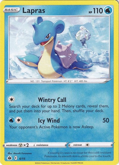 Lapras 6 15 (M22) #006/015 Promo (Lightly Played) McDonald's Promos 2022 Pokemon: 2022