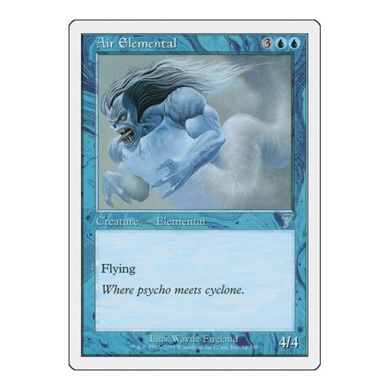 Air Elemental (7ED) #58 Uncommon (Heavily Played) 7th Edition Magic: The Gathering: 2001