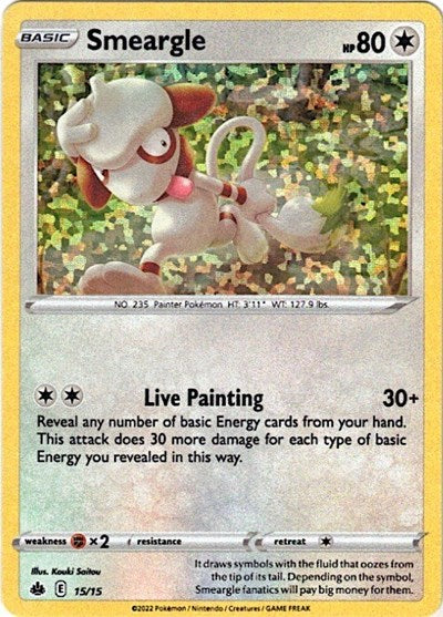 Smeargle 15 15 (M22) #015/015 Promo (Holofoil Moderately Played) McDonald's Promos 2022 Pokemon: 2022