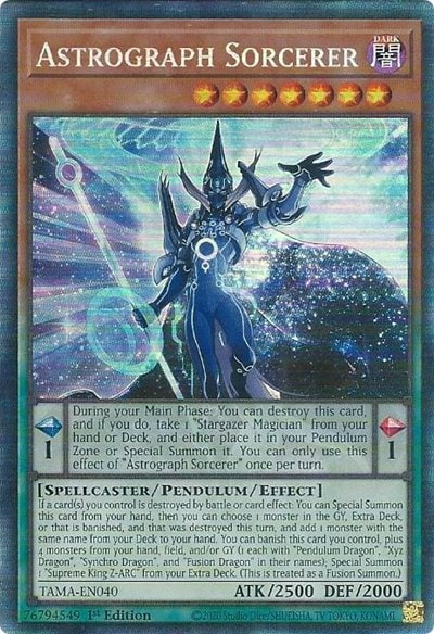 Astrograph Sorcerer CR (TAMA) #TAMA-EN040 Collector's Rare (1st Edition Moderately Played) Tactical Masters YuGiOh: 2022