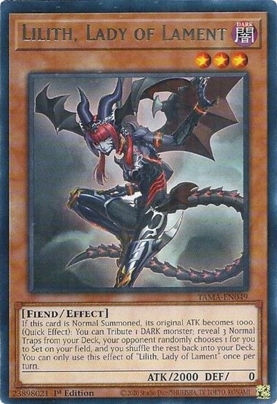 Lilith Lady of Lament (TAMA) #TAMA-EN049 Rare (1st Edition Near Mint) Tactical Masters YuGiOh: 2022