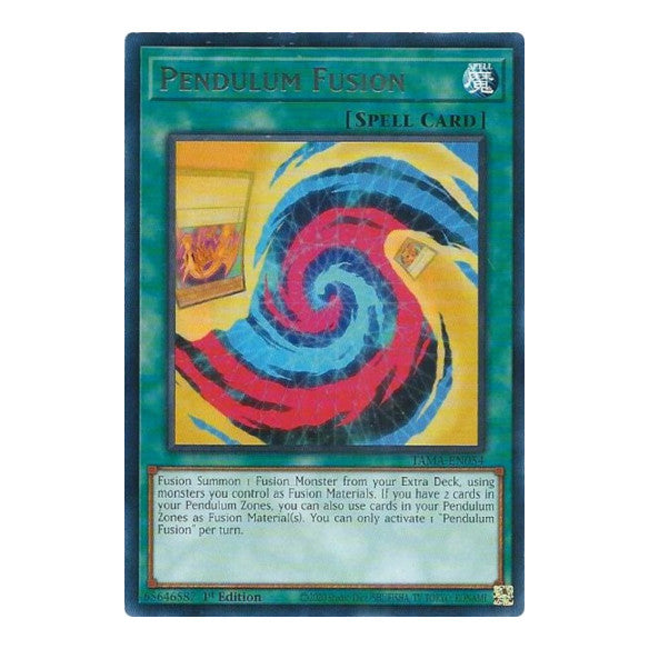 Pendulum Fusion (TAMA) #TAMA-EN054 Rare (1st Edition Lightly Played) Tactical Masters YuGiOh: 2022