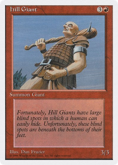 Hill Giant (2PS) #33 Common (Lightly Played) Introductory Two-Player Set Magic: The Gathering: 1996