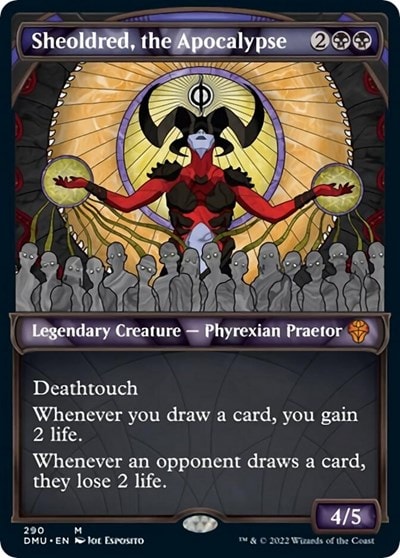 Sheoldred the Apocalypse Showcase (DMU) #290 Mythic Rare (Near Mint) Dominaria United Magic: The Gathering: 2022