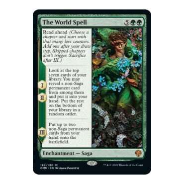 The World Spell (DMU) #189 Mythic Rare (Lightly Played) Dominaria United Magic: The Gathering: 2022