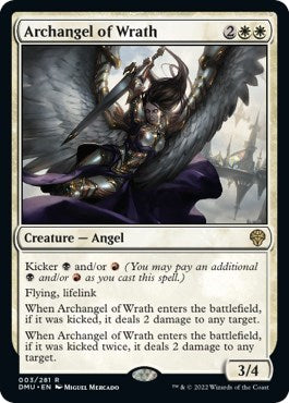 Archangel of Wrath (DMU) #3 Rare (Lightly Played) Dominaria United Magic: 2022